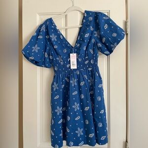 Lilly Pulitzer Kilynn Short Sleeve in Blue Shell Collector